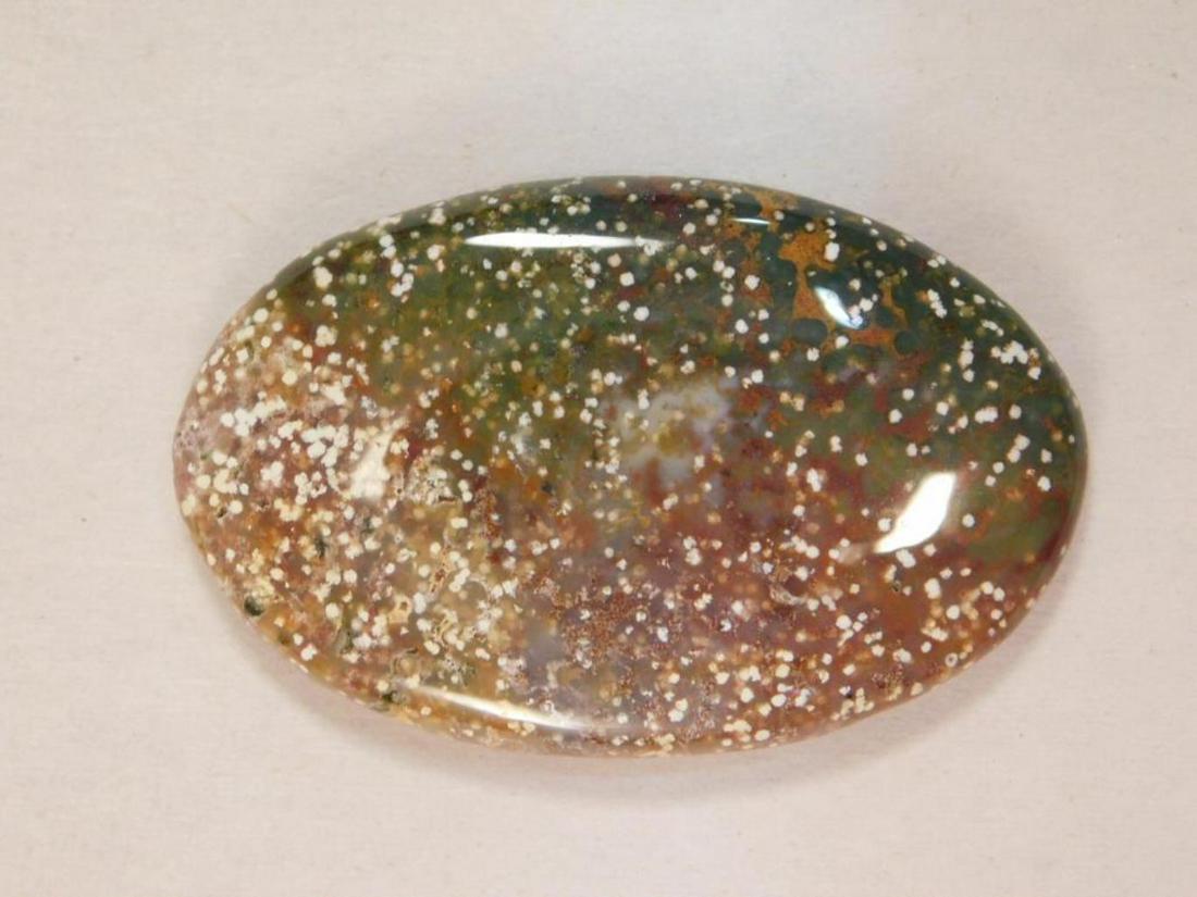 OCEAN JASPER CABOCHON ROCK STONE LAPIDARY SPECIMEN: OCEAN JASPER CABOCHON ROCK STONE LAPIDARY SPECIMEN