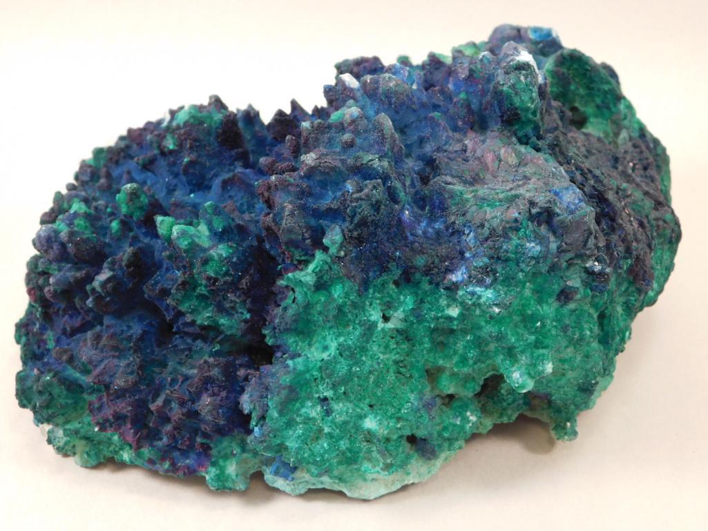 MALACHITE AZURITE STALAGTITE ROCK STONE LAPIDARY: MALACHITE AZURITE STALAGTITE ROCK STONE LAPIDARY SPECIMEN