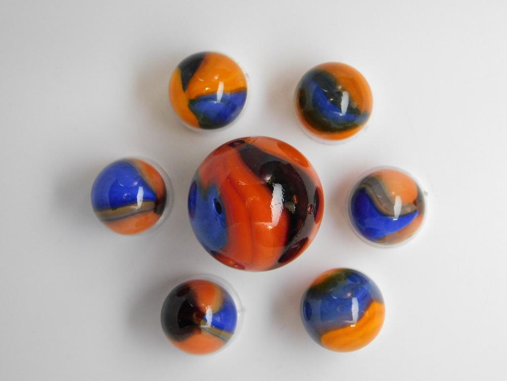 PATCH MARBLE VINTAGE ANTIQUE COLLECTION MARBLES: Thank you for attending HATMAN AUCTIONS! MARBLE TYPES INCLUDE AGGIE, JABO, CONTEMPORARY, ONION SKIN, GERMAN, SULPHIDE, CATS-EYE, MULTI-VEIN, BANANA, BENNINGTON, CLAY, GLASS, FROSTED, ORIENTAL, SWIRL,