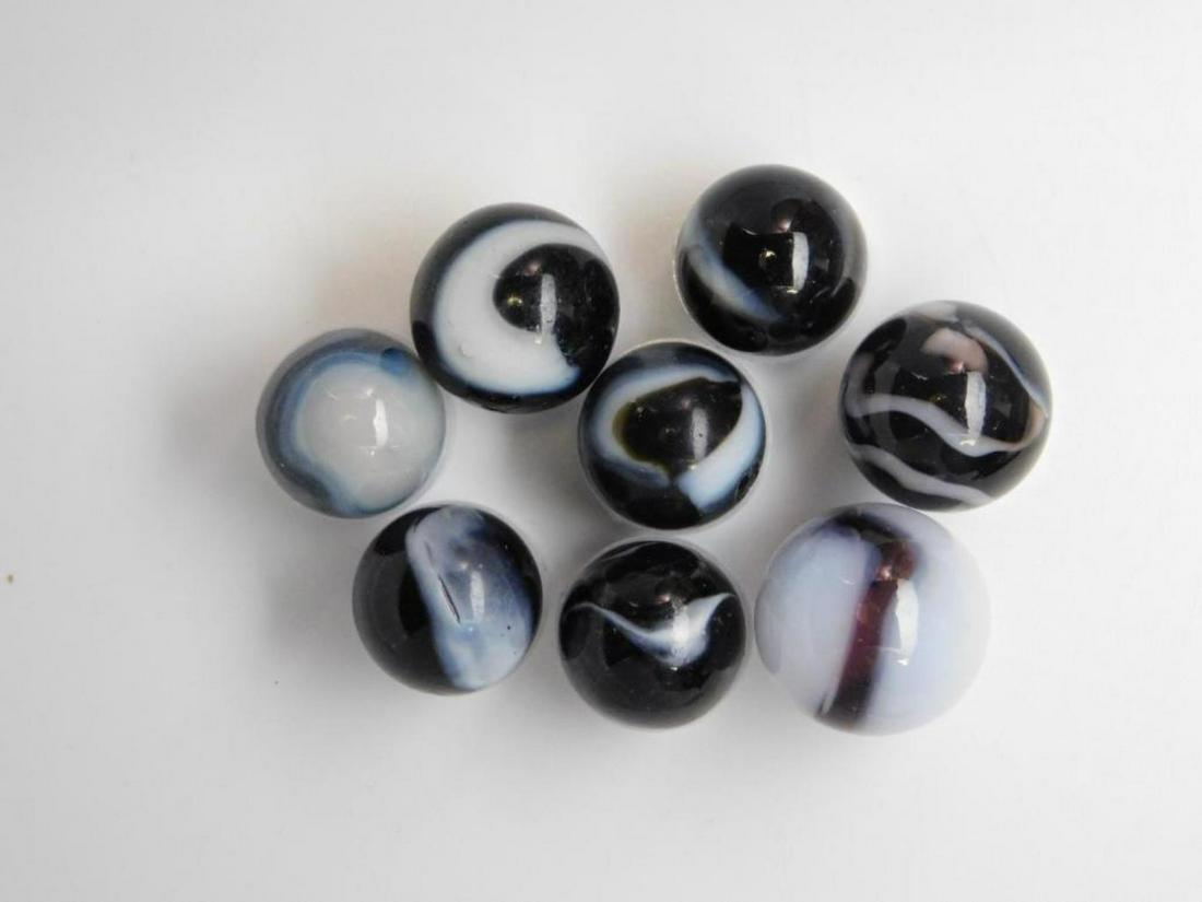 ORCA MARBLE VINTAGE ANTIQUE COLLECTION MARBLES: Thank you for attending HATMAN AUCTIONS! MARBLE TYPES INCLUDE AGGIE, JABO, CONTEMPORARY, ONION SKIN, GERMAN, SULPHIDE, CATS-EYE, MULTI-VEIN, BANANA, BENNINGTON, CLAY, GLASS, FROSTED, ORIENTAL, SWIRL,
