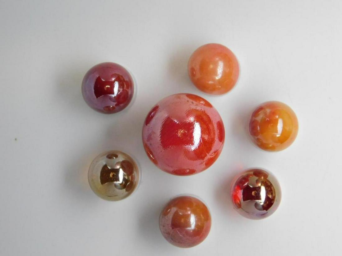 CARNIVAL MARBLE VINTAGE ANTIQUE COLLECTION MARBLES: Thank you for attending HATMAN AUCTIONS! MARBLE TYPES INCLUDE AGGIE, JABO, CONTEMPORARY, ONION SKIN, GERMAN, SULPHIDE, CATS-EYE, MULTI-VEIN, BANANA, BENNINGTON, CLAY, GLASS, FROSTED, ORIENTAL, SWIRL,