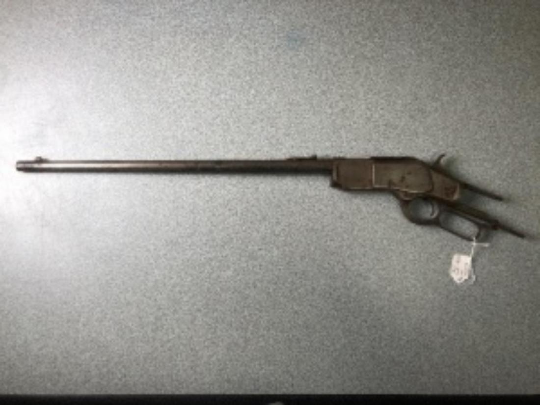 Winchester Model 1873 Gun Estate Collection Firearm: THANK YOU FOR ATTENDING TODAY'S AUCTION, which features Advertising, Guns, Petroliana, Coins, Toys, Ephemera, Primitives, & Americana. Items in this auction will be available for preview in Mammoth Sp
