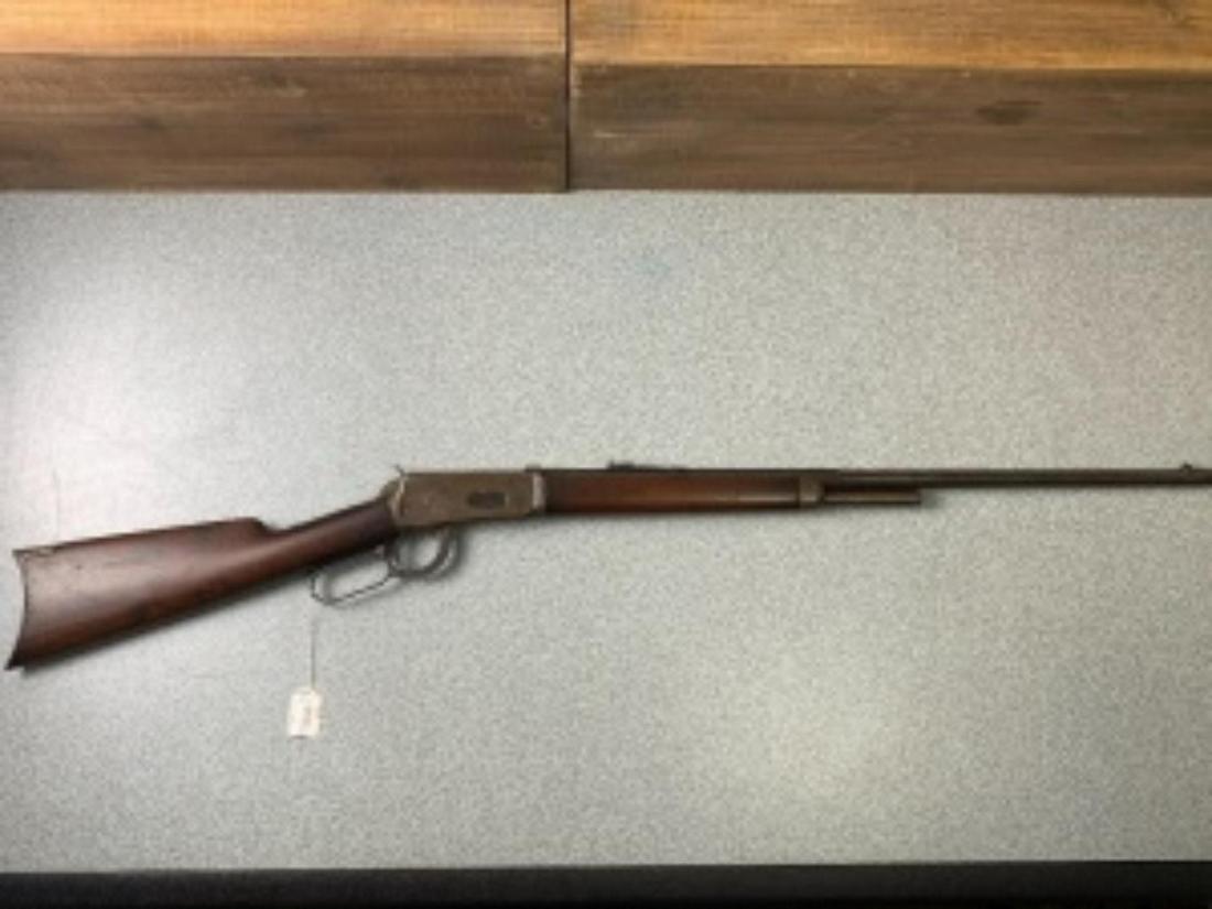 Winchester .30 W.C.F. Gun Estate Collection Firearm: THANK YOU FOR ATTENDING TODAY'S AUCTION, which features Advertising, Guns, Petroliana, Coins, Toys, Ephemera, Primitives, & Americana. Items in this auction will be available for preview in Mammoth Sp