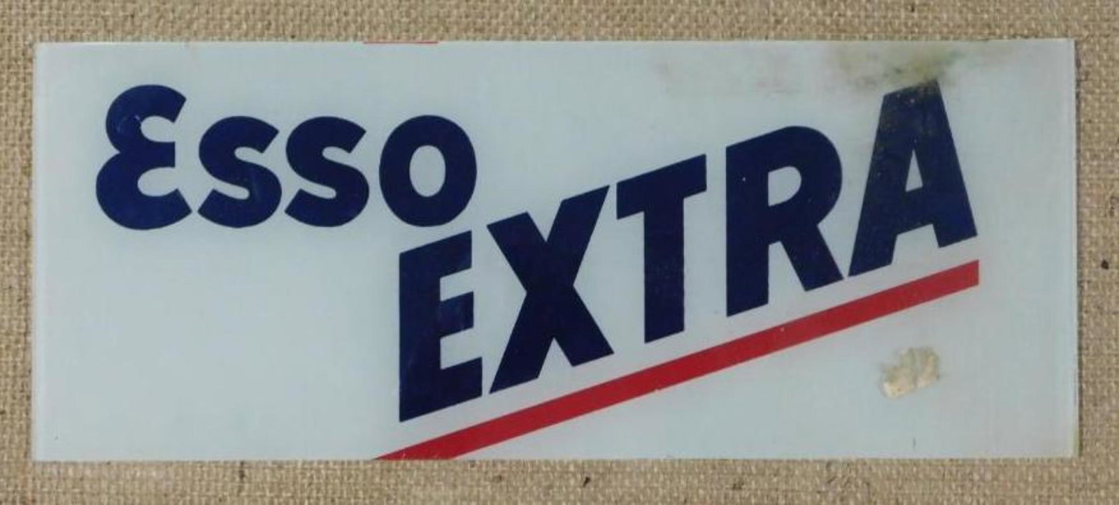 ESSO EXTRA BORON GLASS PUMP INSERT ADVERTISING: THANK YOU FOR ATTENDING TODAY'S AUCTION, which features Advertising, Guns, Petroliana, Coins, Toys, Ephemera, Primitives, & Americana. Items in this auction will be available for preview in Mammoth Sp