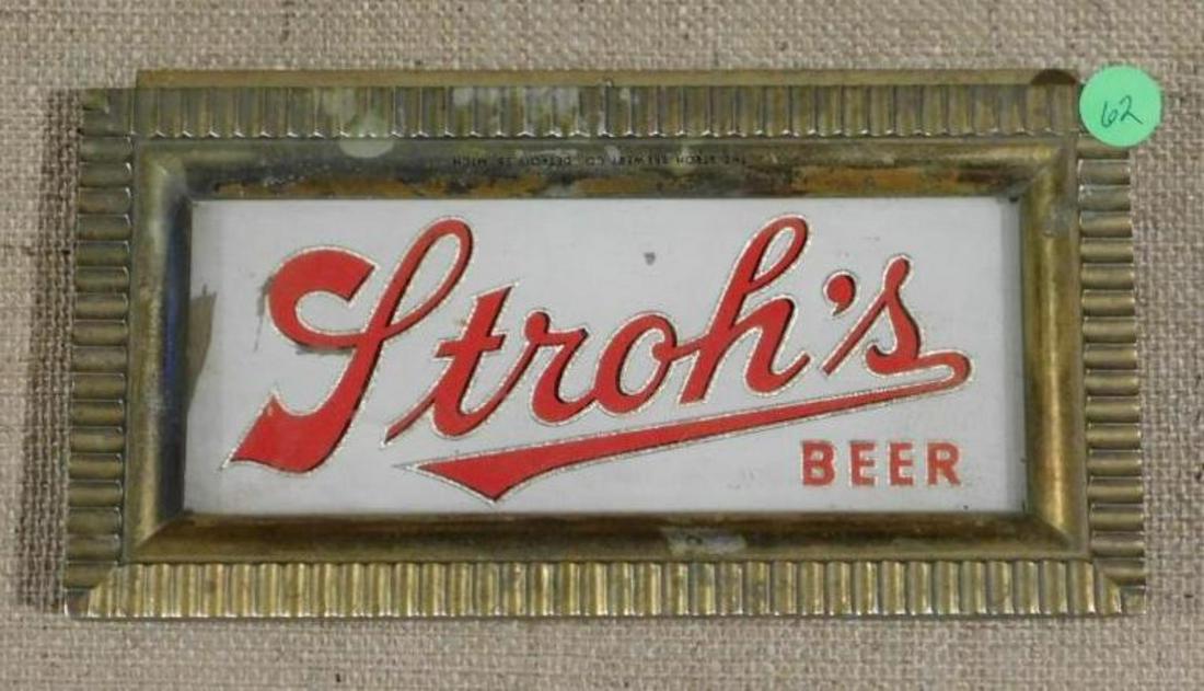 STROH's BEER COUNTERTOP DESK TOP DISPLAY 5 X 10: THANK YOU FOR ATTENDING TODAY'S AUCTION, which features Advertising, Guns, Petroliana, Coins, Toys, Ephemera, Primitives, & Americana. Items in this auction will be available for preview in Mammoth Sp