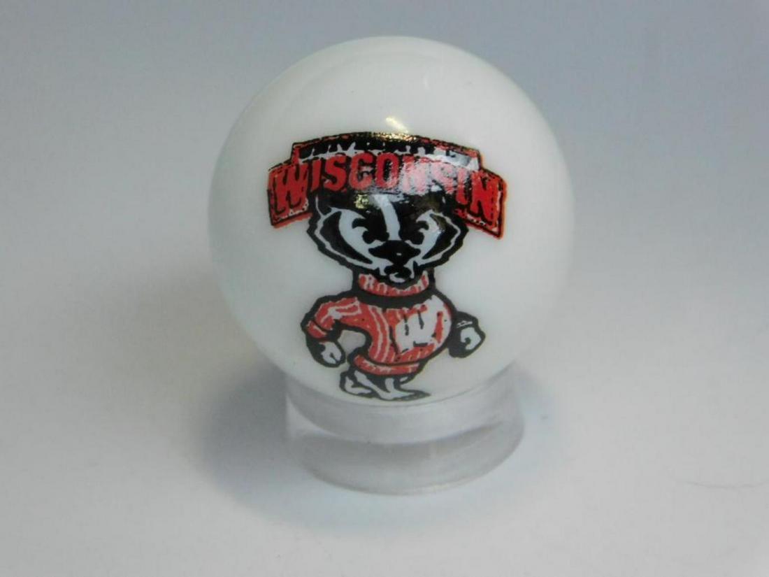 WISCONSIN COMIC MARBLE TOY GLASS VINTAGE ANTIQUE: WISCONSIN COMIC MARBLE TOY GLASS VINTAGE ANTIQUE COLLECTION MARBLES