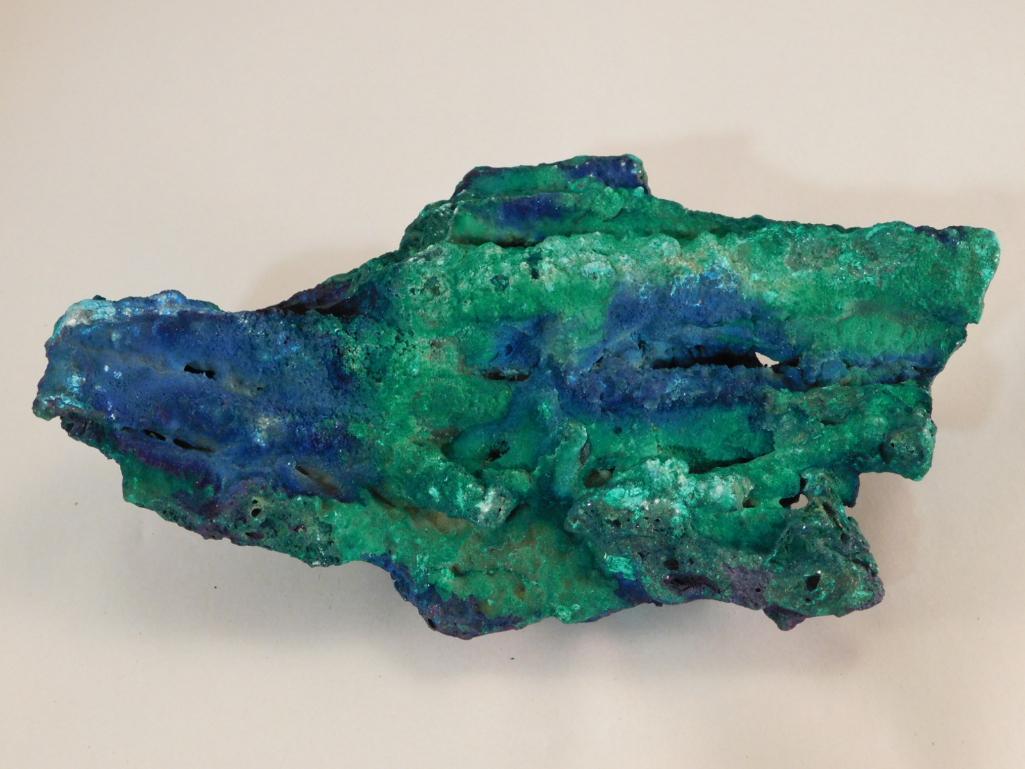 MALACHITE AZURITE STALAGTITE ROCK STONE LAPIDARY: MALACHITE AZURITE STALAGTITE ROCK STONE LAPIDARY SPECIMEN