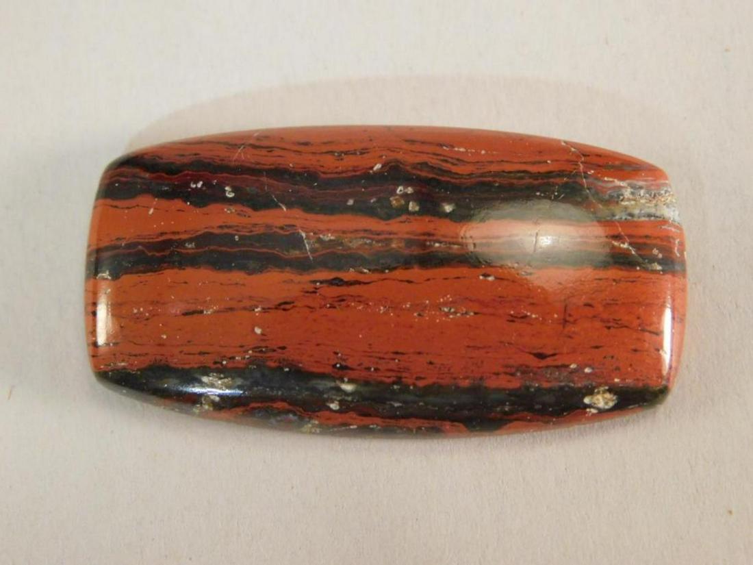 SNAKESKIN JASPER CABOCHON ROCK STONE LAPIDARY SPECIMEN: SNAKESKIN JASPER CABOCHON ROCK STONE LAPIDARY SPECIMEN