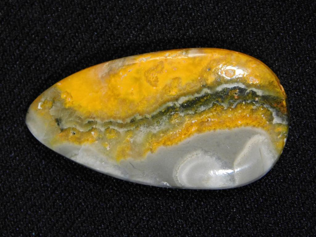 BUMBLEBEE JASPER CABOCHON ROCK STONE LAPIDARY SPECIMEN: BUMBLEBEE JASPER CABOCHON ROCK STONE LAPIDARY SPECIMEN