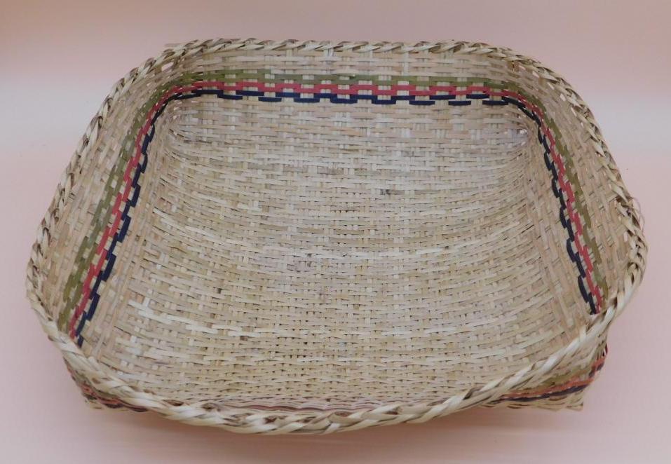 FLAT BASKET PRIMITIVE VINTAGE ANTIQUE NEW ENGLAND (1 of 3)