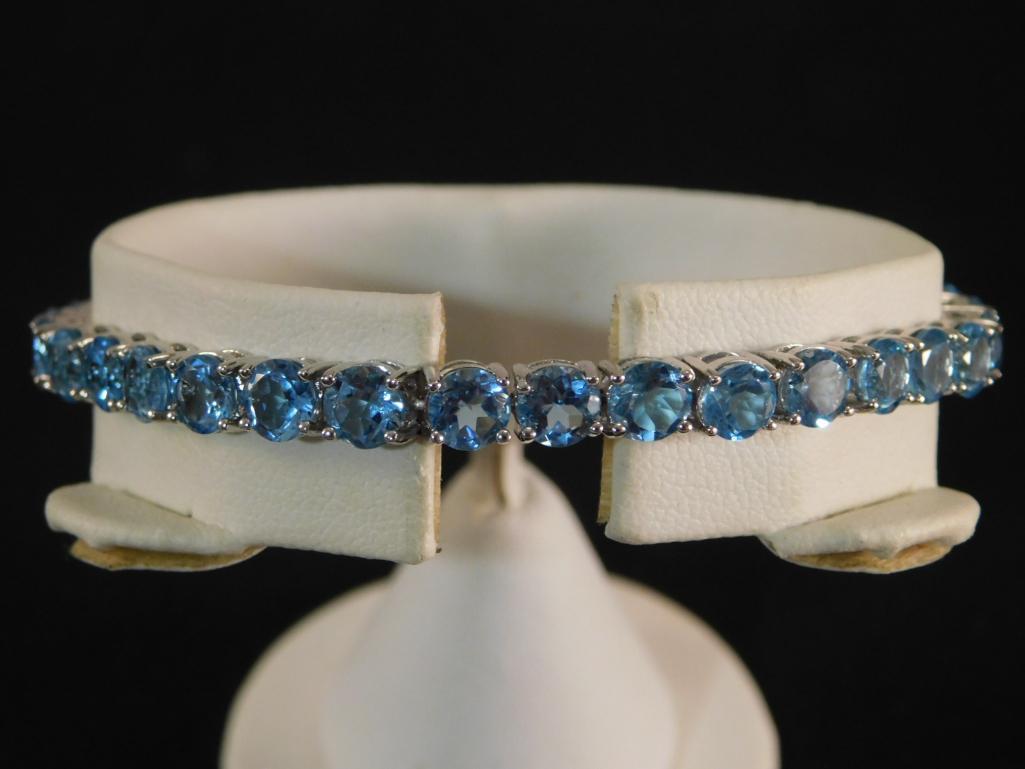 STERLING SILVER GEMSTONE BRACELET (1 of 4)