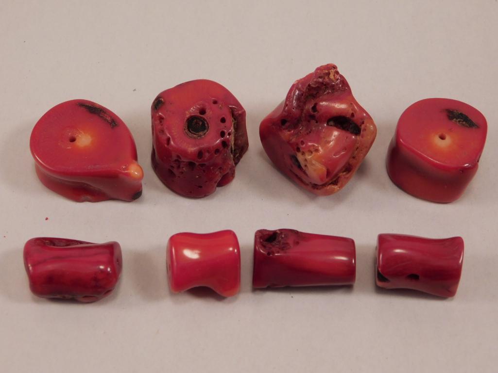 RED CORAL SPECIMEN ROCK STONE LAPIDARY SPECIMEN (1 of 2)