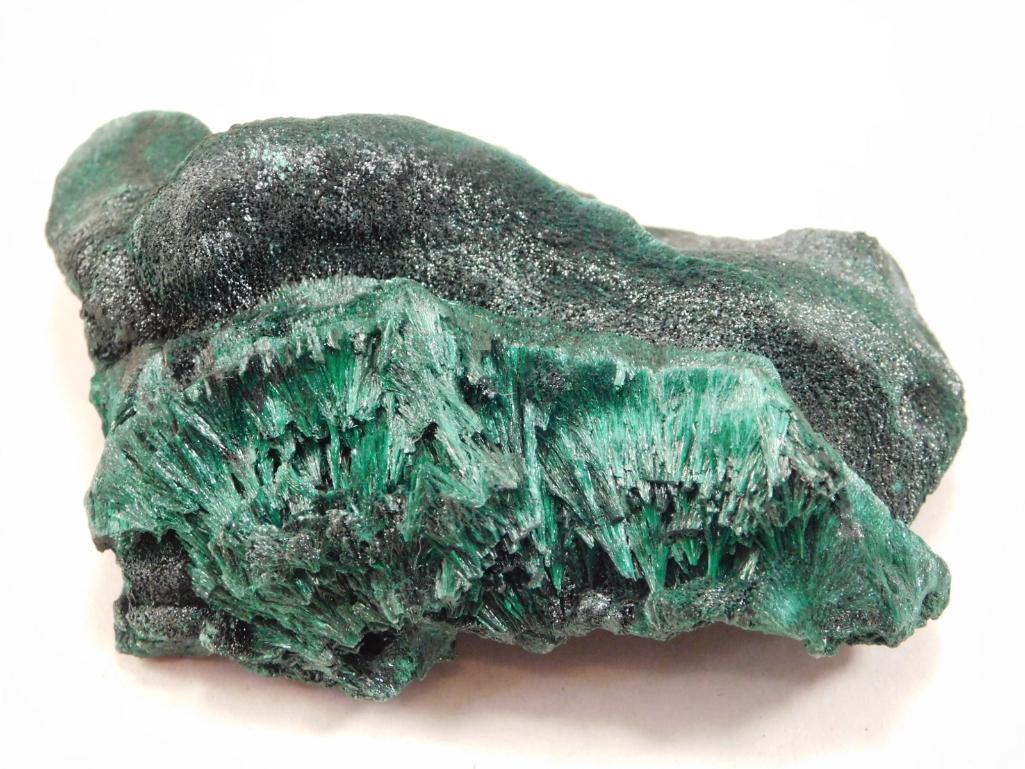 FIBROUS MALACHITE ROCK STONE LAPIDARY SPECIMEN (1 of 2)