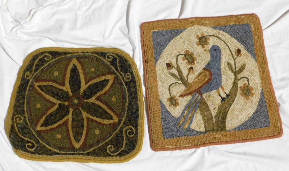 DECORATIVE RUGS OR CHAIR CUSHIONS SET OF 2 (1 of 3)