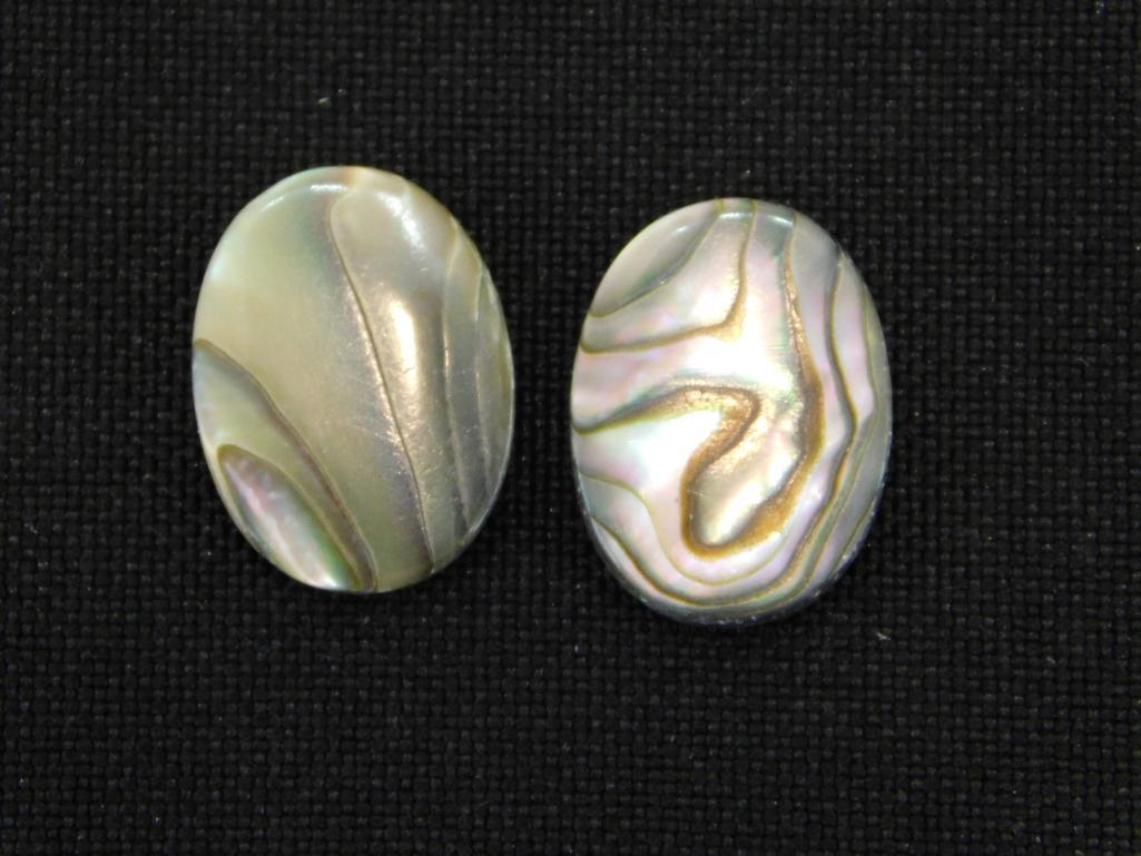 ABALONE CABOCHON ROCK STONE LAPIDARY SPECIMEN: ABALONE CABOCHON ROCK STONE LAPIDARY SPECIMEN