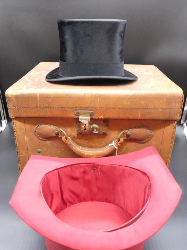 KNOX NEW YORK TOP HAT WITH BOX  ANTIQUE& VINTAGE (1 of 12)