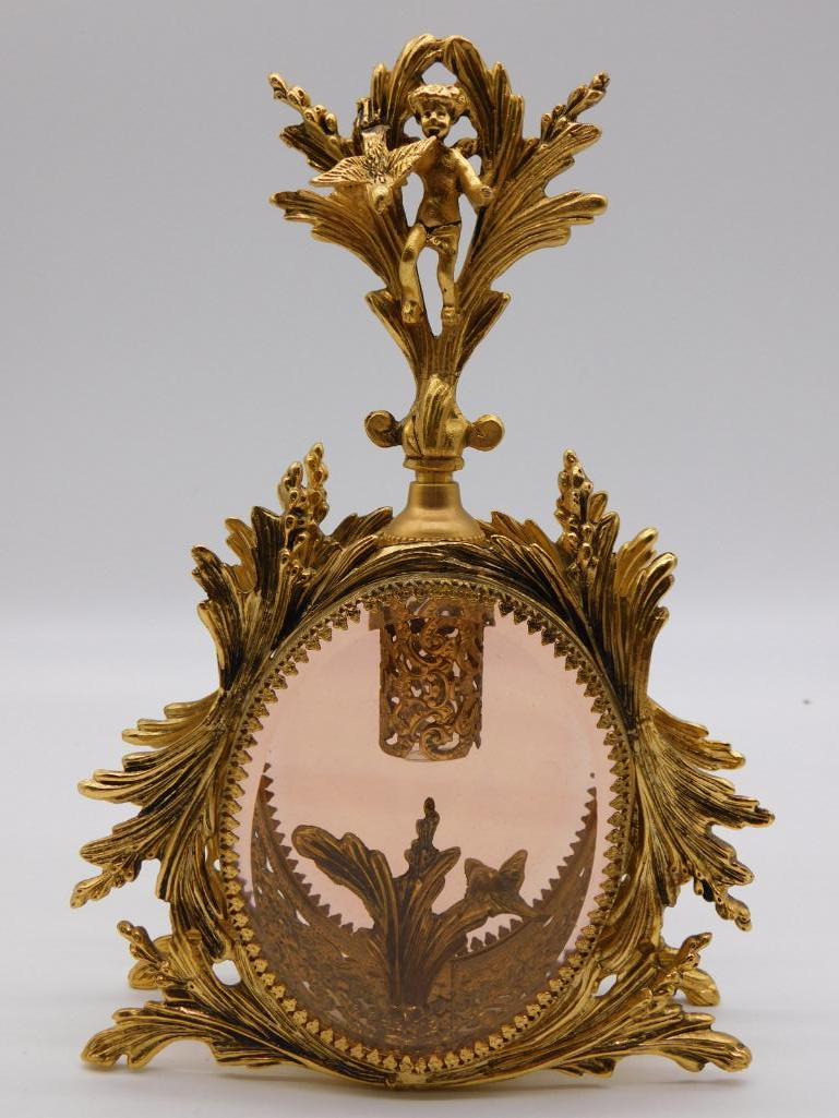 ORNATE PERFUME DISPENSER WITH STOPPER  ANTIQUE& VINTAGE (1 of 7)