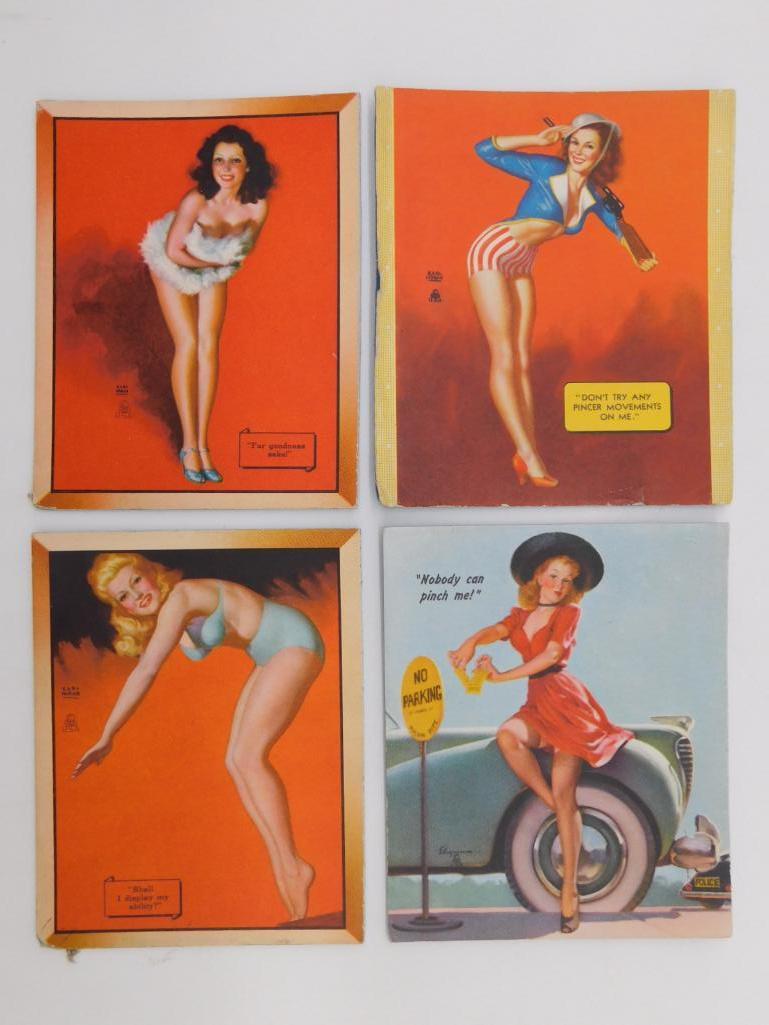 SET OF 4 1942S RISQUE INK BLOTTERS  ANTIQUE& VINTAGE (1 of 6)