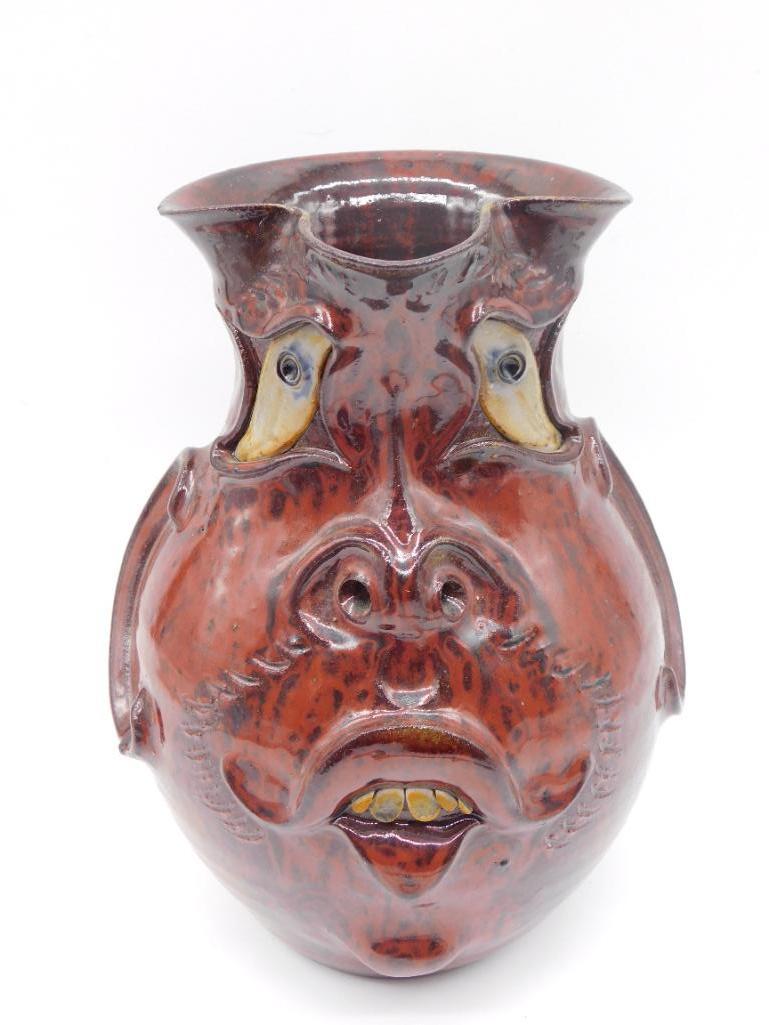 ROGER CORN GROTESQUE FACE JUG  ANTIQUE& VINTAGE (1 of 4)