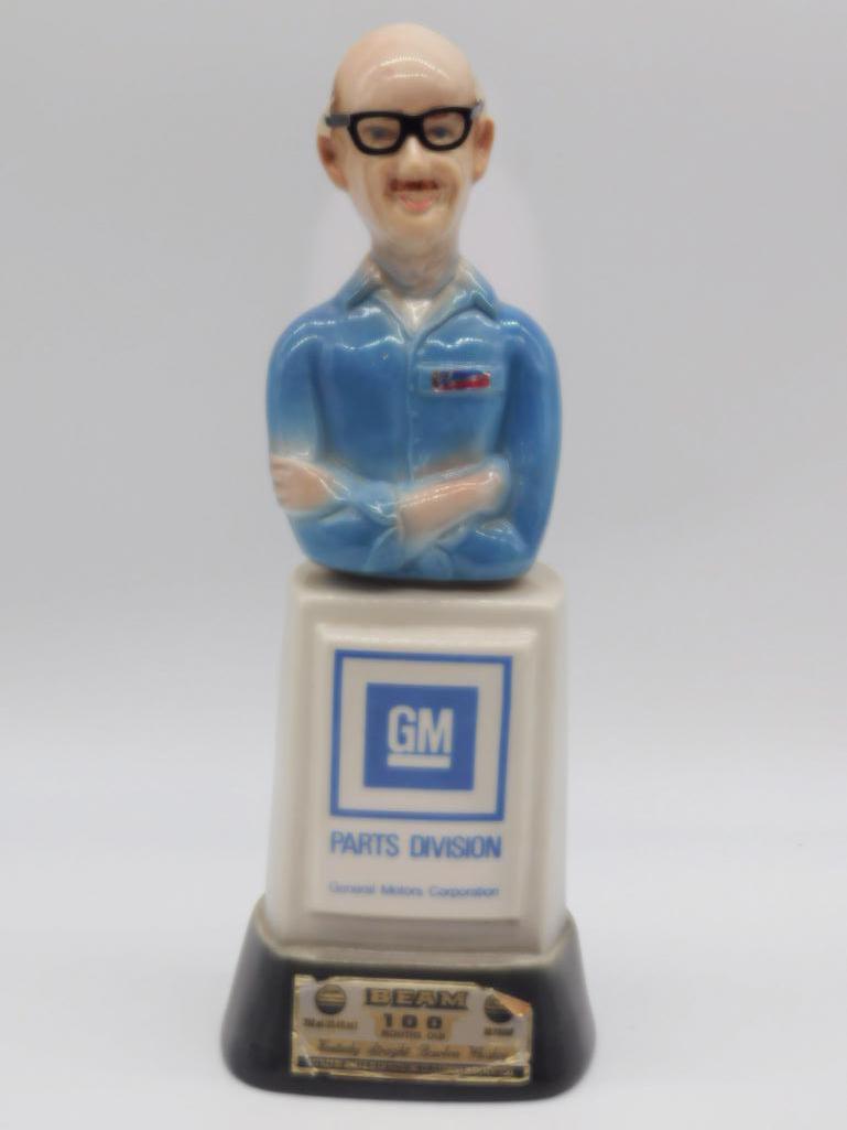 GM PARTS DIVISION SERVICE MAN  DECANTER  FIGURAL 1960'S (1 of 5)