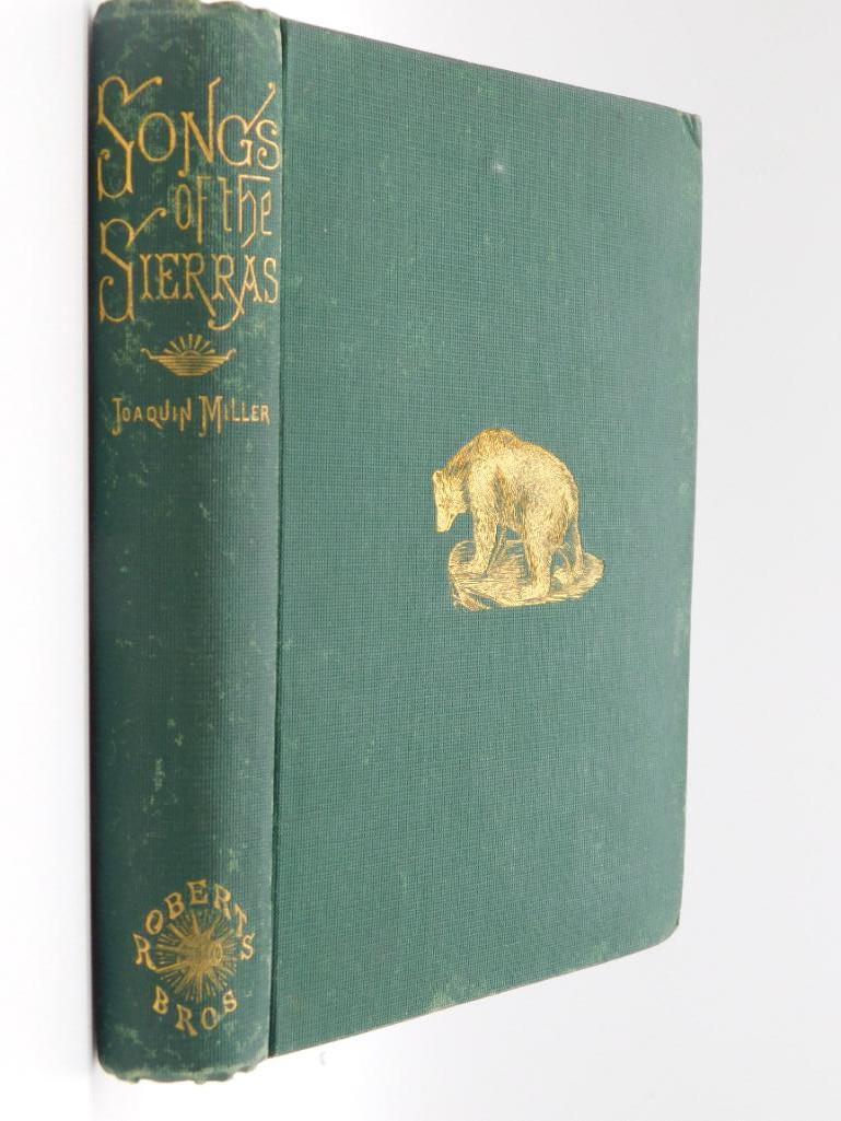 1871 SONGS OF THE SIERRAS BY JOAQUIN MILLER BOOK (1 of 4)