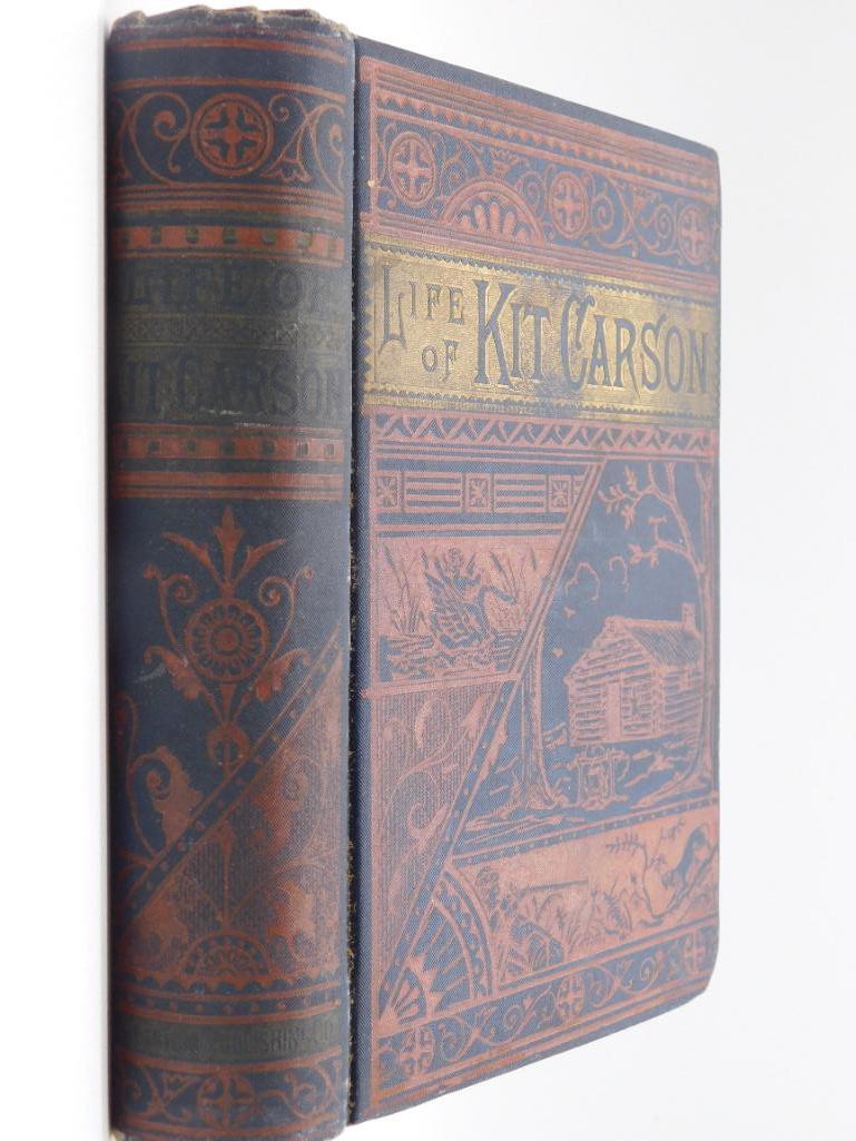 1890 LIFE OF KIT CARSON BY CHARLES BURDETT BOOK (1 of 7)
