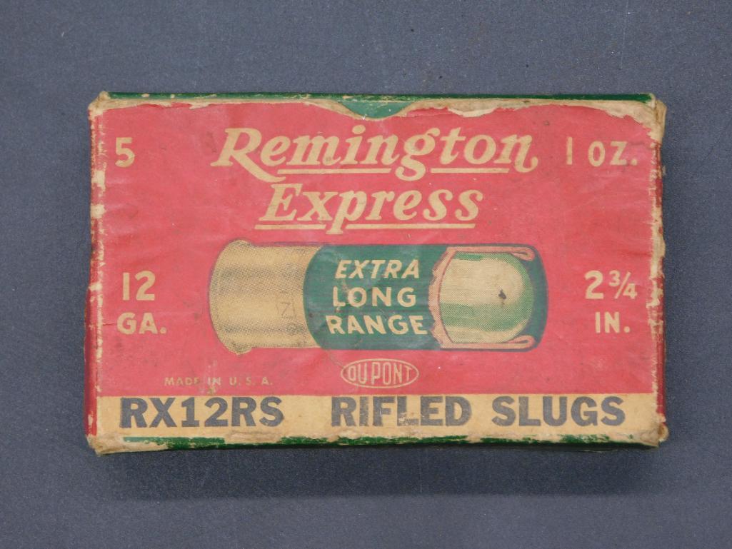 VINTAGE REMINGTON EXPRESS 12 GA RIFLED SLUGS PARTIAL (1 of 7)
