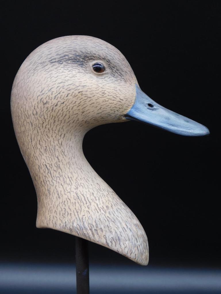 2004 HEAD OF PINTAIL HEN HAND CARVED SCULPTURE BY TOM (1 of 5)