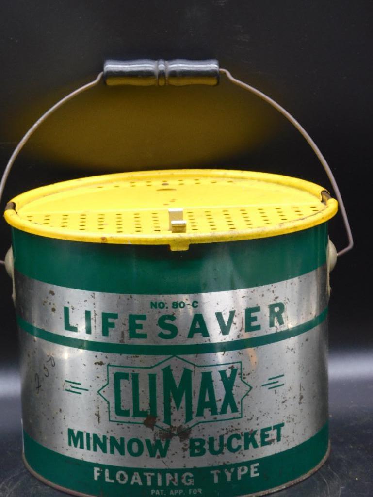 CLIMAX MINNOW BUCKET VINTAGE ANTIQUE (1 of 3)