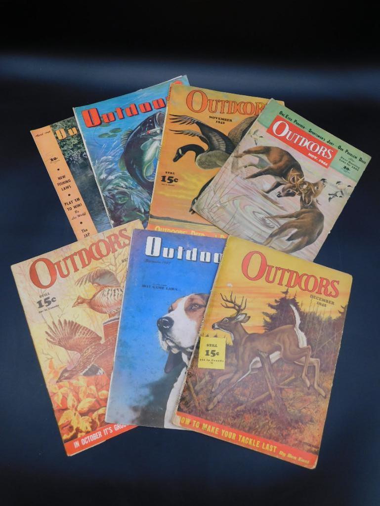 LOT OF 7 OUTDOORS 1940S VINTAGE HUNTING AND FISHING (1 of 17)