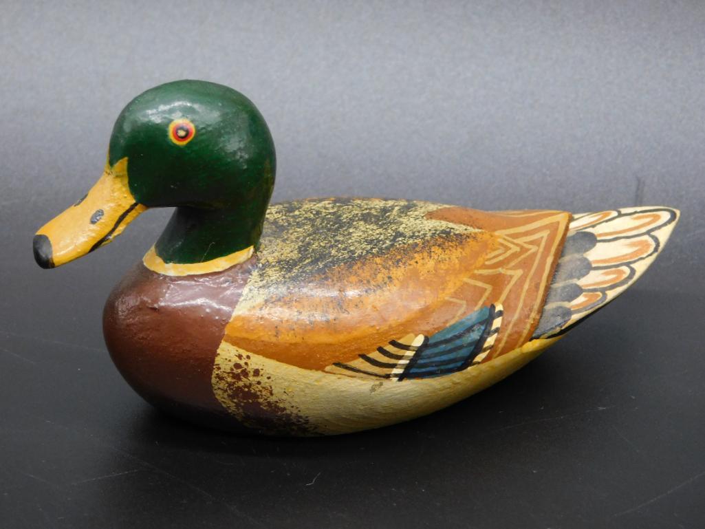 HAND MADE WOODEN DUCK DECOY VINTAGE ANTIQUE (1 of 4)