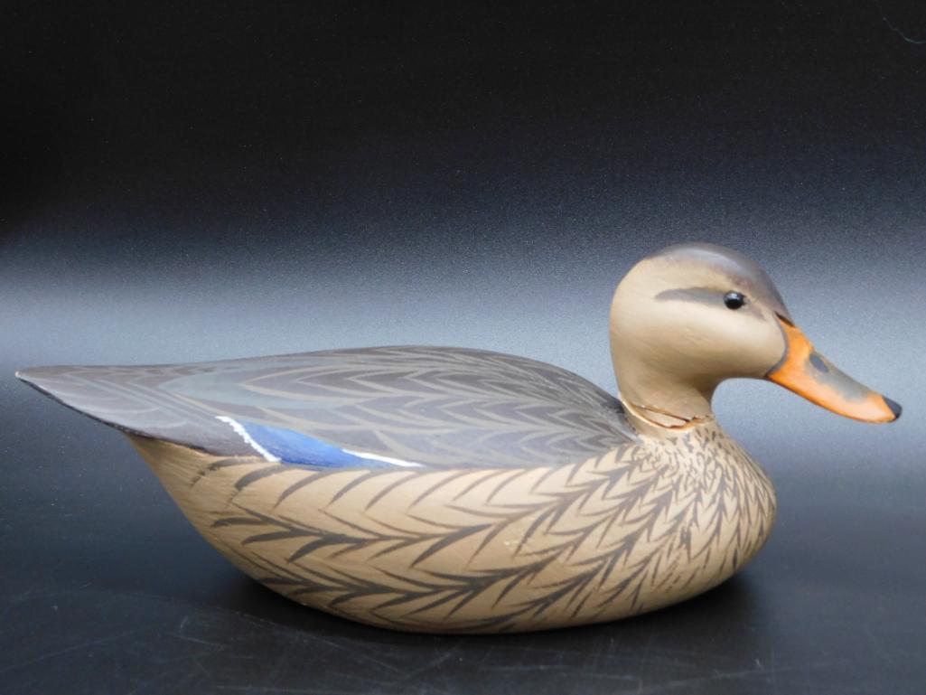 DAN BROWN ARTIST SIGNED 1971 HAND MADE WOODEN DUCK (1 of 5)