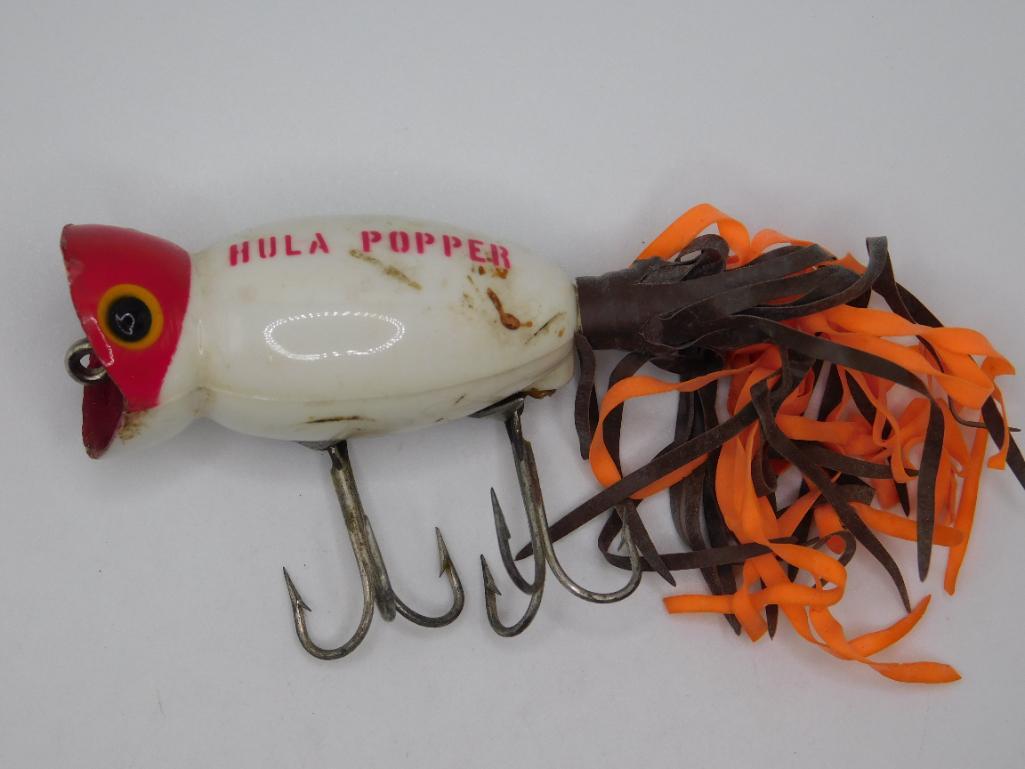 HULA POPPER LURE VINTAGE ANTIQUE: HULA POPPER LURE VINTAGE ANTIQUE *** HULA POPPER LURE VINTAGE ANTIQUE