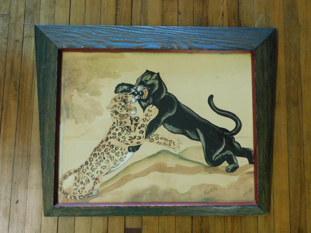 CARLO OF HOLLYWOOD PANTHER LEOPARD FIGHTING BIG CATS (1 of 8)