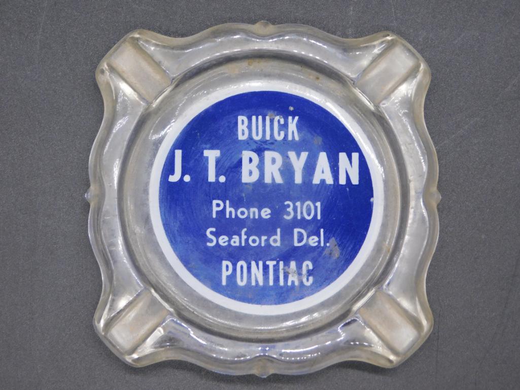 BUICK J.T. BRYAN PONTIAC ASH TRAY  ADVERTISING VINTAGE (1 of 2)