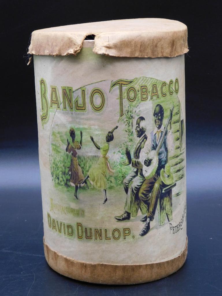 BANJO TOBACCO DAVID DUNLOP  ADVERTISING VINTAGE ANTIQUE (1 of 3)