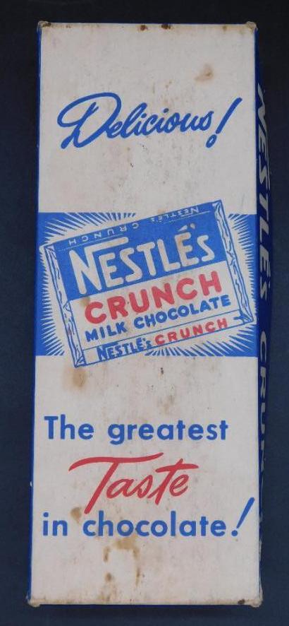 NESTLE CRUNCH MILK CHOCOLATE  ADVERTISING VINTAGE (1 of 4)