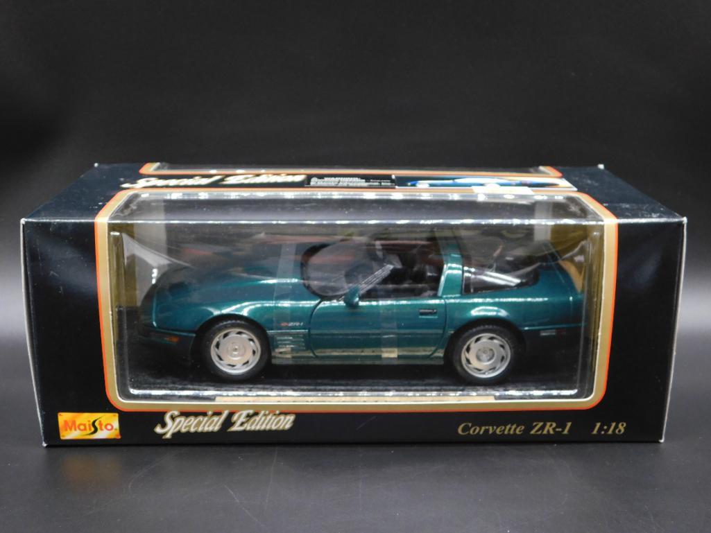 1992 Corvette ZR-1 Special Edition Maisto Dark Green: 1992 Corvette ZR-1 Special Edition Maisto Dark Green Die Cast Metal Car #478 *** WELCOME TO HATMAN AUCTIONS! Today we are selling an estate Lifetime Collection of many collectible cars, trucks, die ca