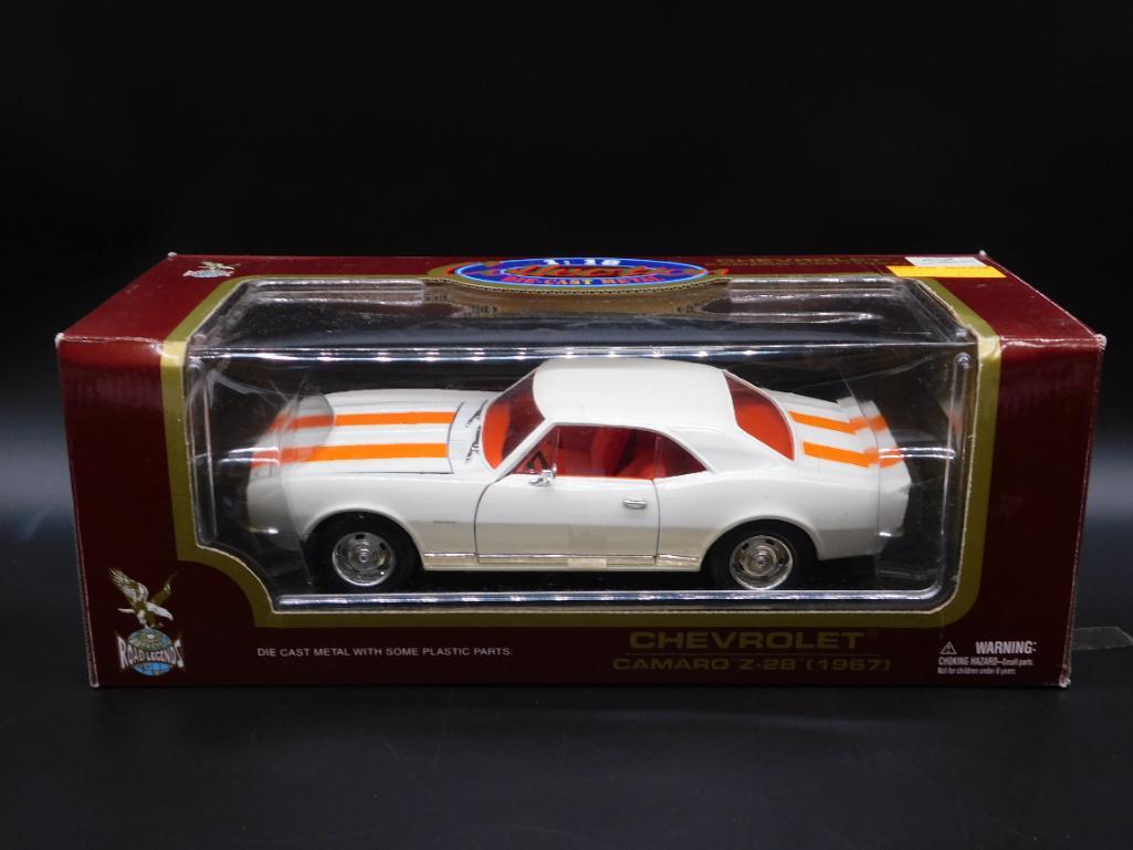 1967 Camaro Z-28 Road Legends White & Orange Stripes (1 of 3)