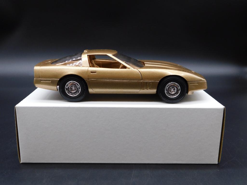 1986 Corvette Coupe AMT ERTL Bronze Promo Model Car #9 (1 of 3)