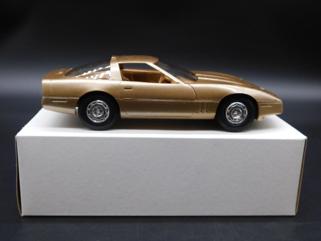 1986 Corvette Coupe AMT ERTL Bronze Promo Model Car #9 (1 of 3)