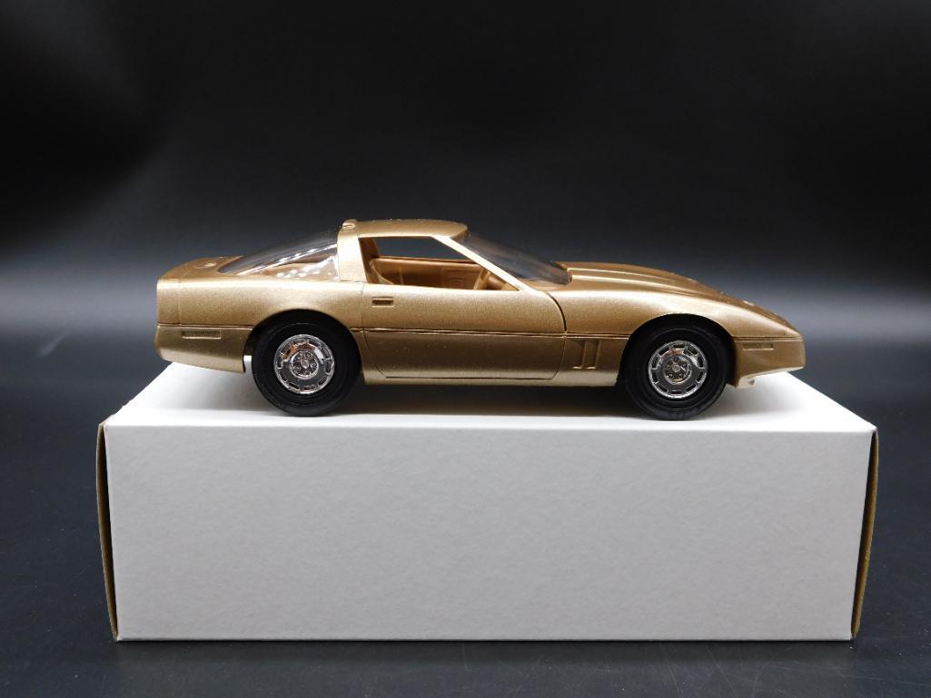 1986 Corvette Coupe AMT ERTL Bronze Promo Model Car #9 (1 of 4)
