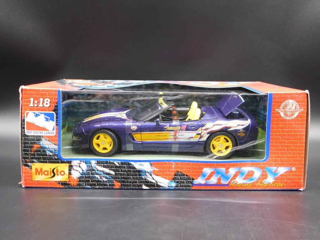 19 Indy 500 Official Pace Car Maisto Racing Replica: 19 Indy 500 Official Pace Car Maisto Racing Replica Dark Purple Die Cast Car #123 *** WELCOME TO HATMAN AUCTIONS! Today we are selling an estate Lifetime Collection of many collectible cars, trucks, d