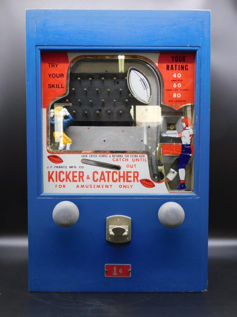 J.F. FRANTZ MFG KICKER & CATCHER SKILL GAME COIN OP (1 of 3)