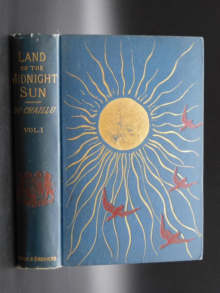 1881 LAND OF THE MIDNIGHT SUN BOOK BY DU CHAILLU (1 of 9)