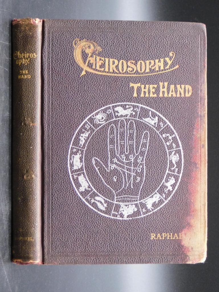 CHEIROSOPHY THE HAND BOOK BY RAPHAEL: CHEIROSOPHY THE HAND BOOK BY RAPHAEL *** Thank you for attending HATMAN AUCTIONS! Yes, we ship all items that are not oversized. Please see photos for measurements and description. SPECIAL NOTICE: Man