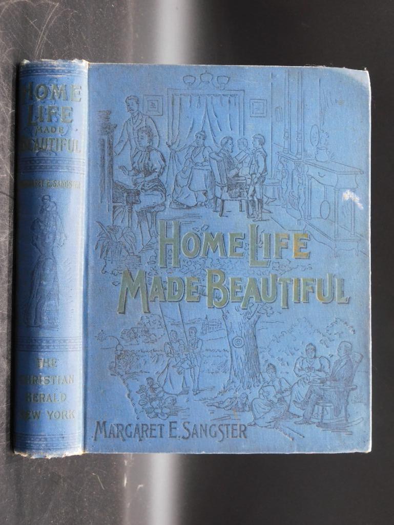1897 HOME LIFE MADE BEAUTIFUL BOOK BY MARGARET E (1 of 5)