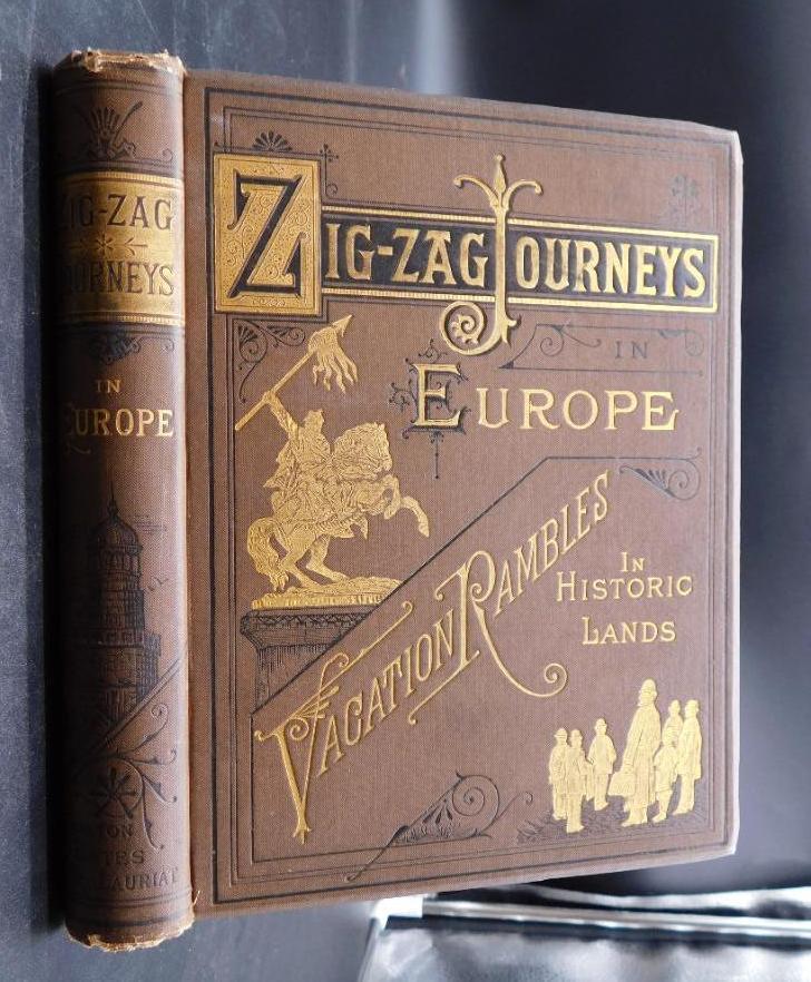 1879 ZIG-ZAG JOURNEYS IN EUROPE VACATION RAMBLES IN: 1879 ZIG-ZAG JOURNEYS IN EUROPE VACATION RAMBLES IN HISTORIC LANDS BOOK VINTAGE ANTIQUE 1166 *** Thank you for attending HATMAN AUCTIONS! Yes, we ship all items that are not oversized. Please see phot