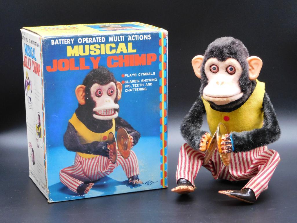 MUSICAL JOLLY CHIMP WITH ORIGINAL BOX (1 of 2)