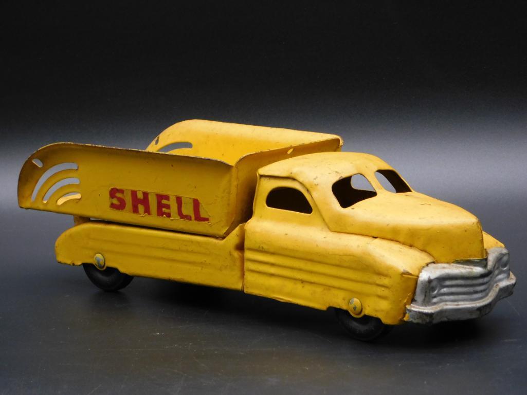 METAL SHELL DUMP TRUCK VINTAGE ANTIQUE (1 of 3)